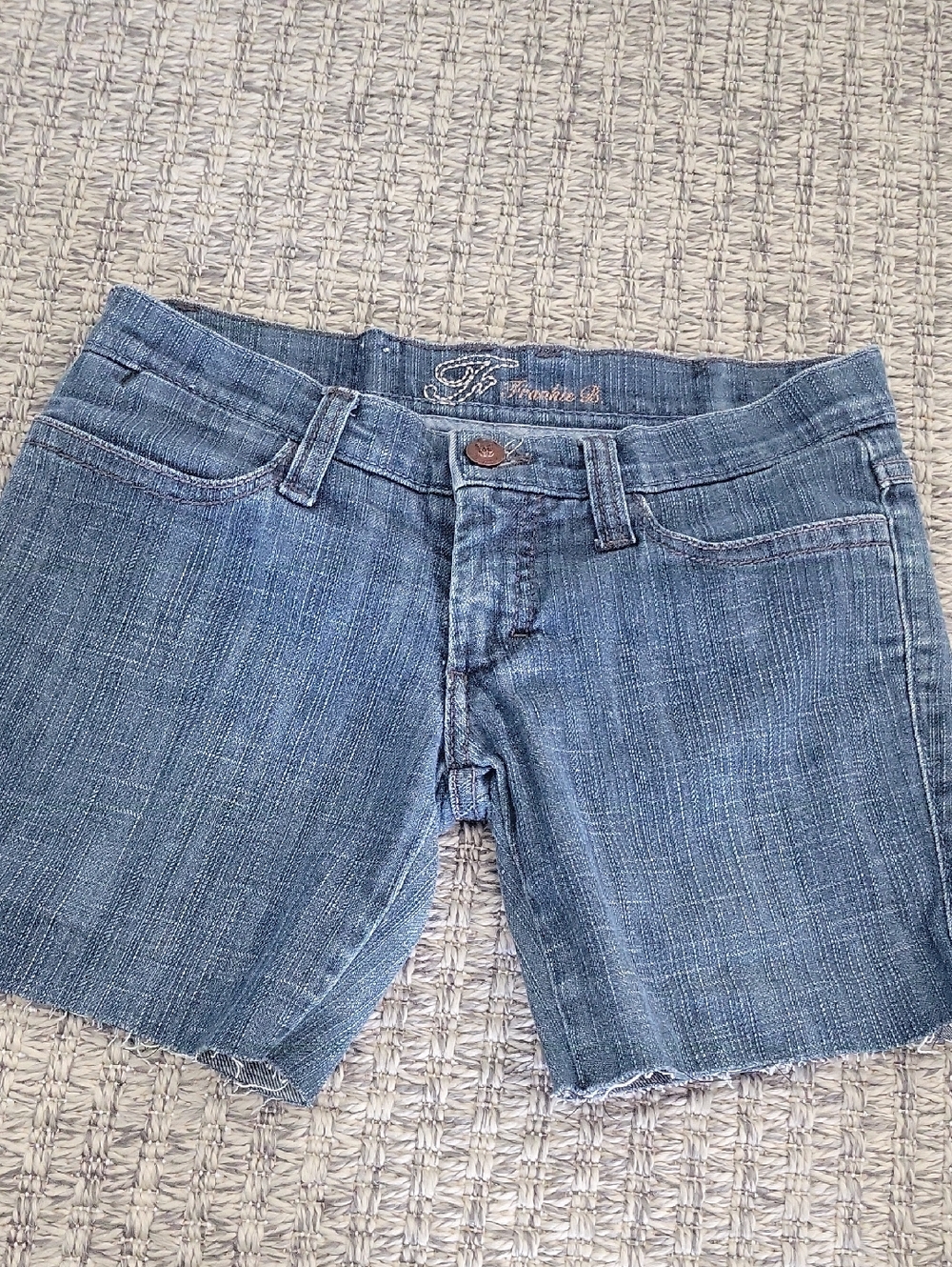 Frankie B. Denim Cutoff Shorts - Blue